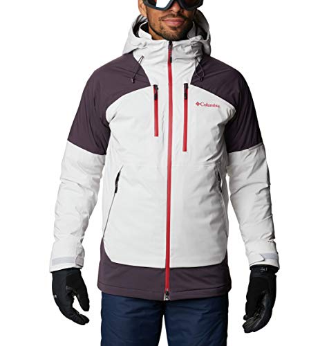 Columbia Men's Wild CardÂ Jacket, Nimbus Grey/Dark Purple, Small