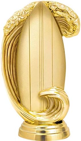 Surfing Trophies - 11" Surfboard with Wave Trophy, Custom Surfing Awards Prime