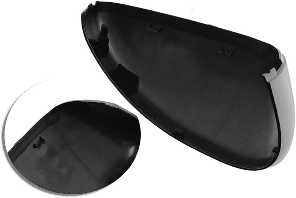 Black Side Door Wing Mirror Cover Rearview Mirror Shell Housing Cover for Ford Escape SEL/SE/S 2020 2021 2022 2023 2024 Replacement(Only fit Without turn light model) (Left and Right Side)
