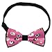 HEBVASS Fashion Butterfly Bow Tie for Teens & Adults, Pre-Tied Adjustable School Uniform Rave Party Creative Decoration, Guinea Pigs And Cupcakes Bowtie