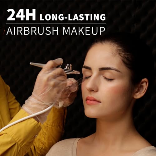 OPHIR Airbrush Makeup Kit, 13x Face Makeup Set with Blush & Eyebrow Colors