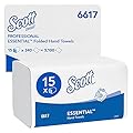 Asciugamani intercalati Scott Essential 6617 - asciugamani di carta piegati a V - 15 confezioni x 340 asciugamani di carta (totale 5.100)