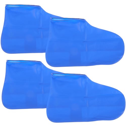 ULTECHNOVO 2 pares de protectores impermeables para botas, cubrebotas para deportes al aire libre, lluvia y nieve miniatura 1