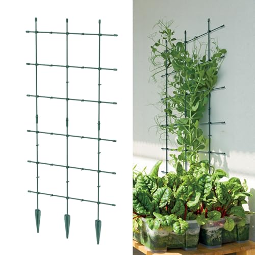 Wall Plant Support Planter Pot Support Trellis Ladder Climbing Frame 3 Vertical Home Garden Vegetables Tall Plants Holder