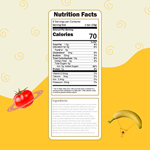 Earth's Best Organic Kids Snacks, Sesame Street Toddler Snacks, Organic Sunny Days Snack Bars For Toddlers 2 Years And Older, Strawberry With Other Natural Flavors, 7 Bars Per Box (Pack Of 6) #TOP4