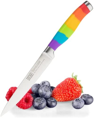 Taylors Eye Witness Syracuse Chef's/Cooks Kitchen Knife - Professional 15cm/6" Cutting Edge, Multi Use. Ultra Fine Blade, Precision Ground Razor Sharp. Soft Textured Grip. Purple Coloured Handle.