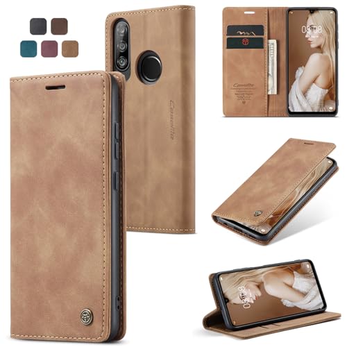 owlhold Handyhülle für iPhone klapphülle Premium hülle Weiches Vintage-Nubukleder Lederhülle