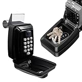 Upgrade SL-591 Car Key Lock Box, Car Window Lock Box for Turo, Car Window Punch Button LockBox, Vehicle Window Key Box, Vehicle Window Lock Box fit for Ride Share, Turo, GetAround,10 Year Warranty