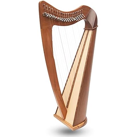 19 Saiten Claddagh-Harfe Walnuss Cover