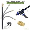 Thiswing 360° Adjustable Drip Irrigation System - Garden Watering Atomizing System with 16 Nozzles, Greenhouse Accessories for Yard, Lawn, Plants, Garden, 5/16 inches Hose, 50 ft #5