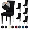 Chair Covers Stretch Dining Room Chair Covers Set of 6 Removable Washable Chair Covers for Dining Chairs Dining Chair Slipcovers for Dining Room Hotel Ceremony