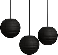 Vista 43 de Paquete de 3 linternas redondas de papel para decoración de boda y fiesta de cumpleaños (blanco, 12 pulgadas/11.8 in)