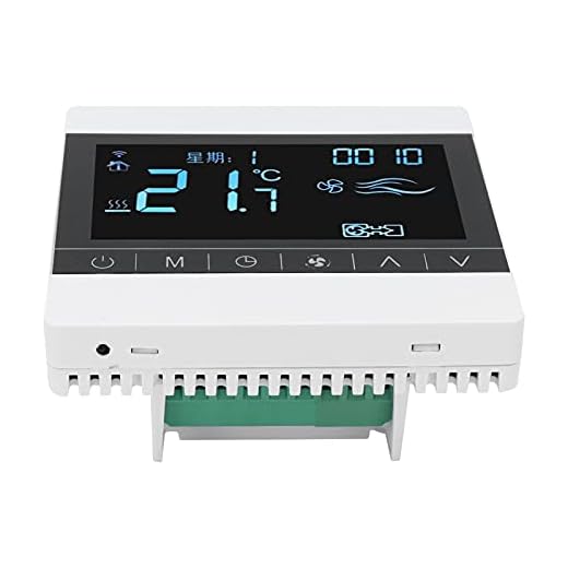 Garosa termostato digital, ac 220 v tela sensível ao toque tela lcd fan coil ar condicionado interruptor do painel termostato controlador de temperatura central, termostato