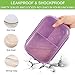 Jeopace Bento Box for Adults Lunch Containers for Kids 3 Compartment Lunch Box Food Containers Leak Proof Microwave Safe(Flatware Included,Purple)