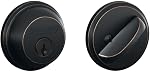Schlage Lock Company Cylindre unique Deadbolt avec Collins Trim, Matte Black (B60N 622 COL)