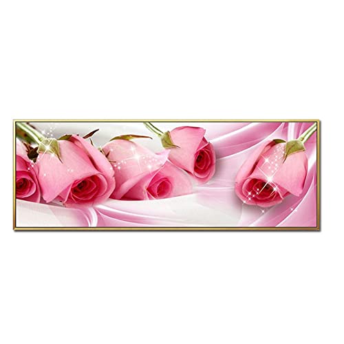 DIY 5D diamant peinture kits de forage complet rose | Broderie point de croix