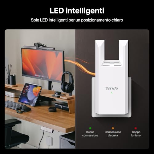 Tenda Ripetitore WiFi Extender e Access Point, Velocità Single Band 300Mbps, Porta Ethernet, Copertura fino a 120 m², Compatibile con i principali modem router Wi-Fi, Bianco(R10) - Immagine 4