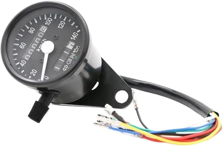 Motorcycle Odometer Gauge Universal Mechanical Motorcycle Tachometer Double Odometer Gauge With Motorbike Modification Tachometer