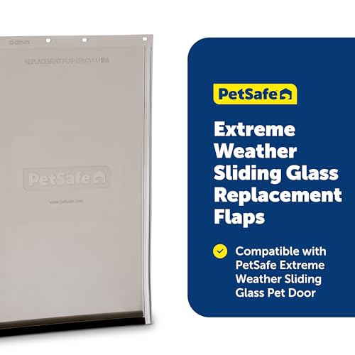 PetSafe Extreme Weather Sliding Glass Pet Door Replacement Flaps Energy Efficient Size Large Compatible Extreme Weather Sliding Glass Pet Door for Dogs and Cats by PetSafe - Image 5