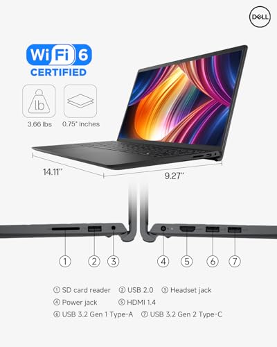 Image of Dell Inspiron 15 3530 Touchscreen Laptop Computer, 15.6 inch FHD Anti-Glare Touchscreen, Intel 10-Core i5-1334U(Up to 4.6 GHz), 20GB RAM, 512GB SSD, Copilot AI, WiFi 6, Student & Business, Windows 11 Pro