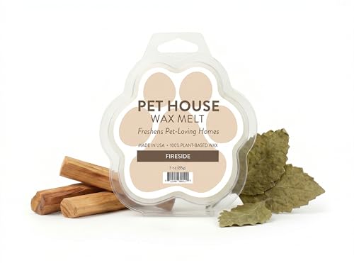 Image of Pet House Fireside Scented Wax Melts - Natural, Long-Lasting, Plant Based Pet Friendly Soy Wax Melts Pack of 2