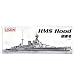 DAGIJIRD Simulation Ship Model 1:1000 Alloy United Kingdom HMS Hood Battlecruiser Model