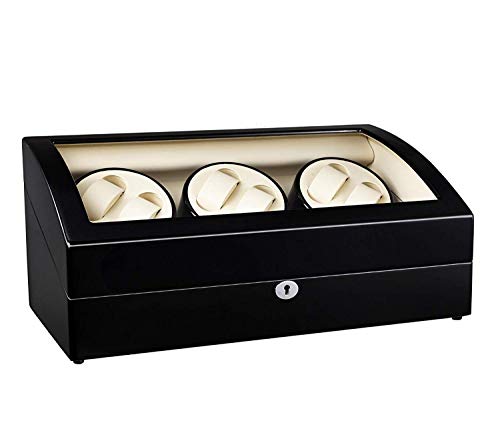 Montre winder automatic 6 montres avec boîte de boîtier silencieuse autonome - 6
