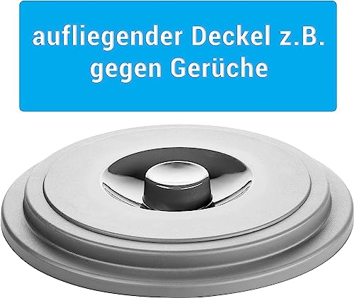 2friends Eimer mit Deckel 5l, 3er Set Putzeimer Haushalteimer Kunststoff Lebensmittelecht, Plastikeimer mit Deckel für Lebensmittel geeignet, 3-farbig Sortiert, Made in EU, Model: Maria