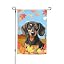 Welcome Fall Leaves Dachsund Dog