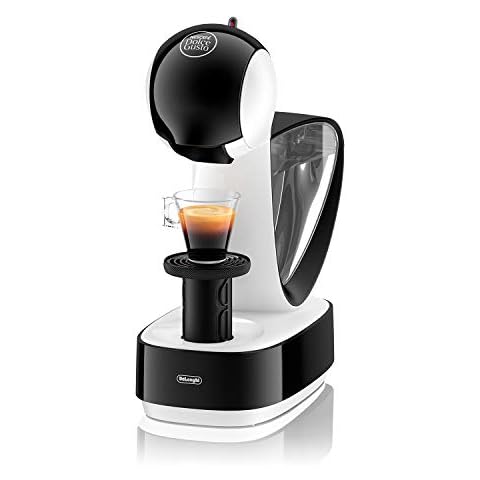 DeLonghi Nescafé Dolce Gusto Infinissima Pod Capsule Coffee Machine, Espresso, Cappuccino and more,1.2 Liters, EDG260.W, White & Black Cover