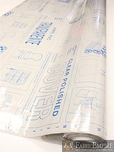 Clear Vinyl Fabric 54\" Wide Sold by The Yard (12 Gauge) - Thumbnail 5