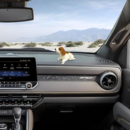 HPiano Joli Chien Qui secoue la tête, Voiture Nodding Dog, décorations intérieures de Voiture, Cadeaux créatifs, décor de Voiture Beagle Nodding Dog Noir Blanc, Brun Clair – vue 7