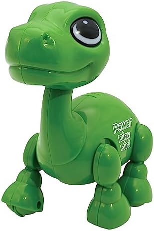 Lexibook Power Dino Mini – Mi pequeño dinosaurio robot – Dinosaurio robot con sonidos, música, efectos de luz, repetición de voz y reacción de sonido, juguete para niños y niñas