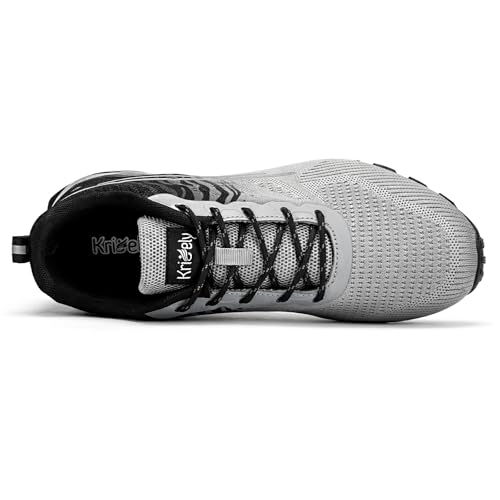 Image of Kricely Men's Trail Running Shoes Fashion Walking Hiking Sneakers for Men Tennis Cross Training Shoe Outdoor Snearker Mens Casual Workout Footwear