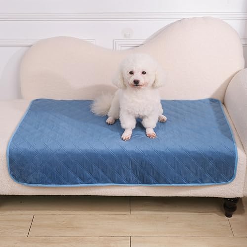 Manta impermeable para perro, manta suave y cálida para todos los tamaños de perros y gatos, protector de piel para cachorros, 100 x 70 cm, color marrón acogedor