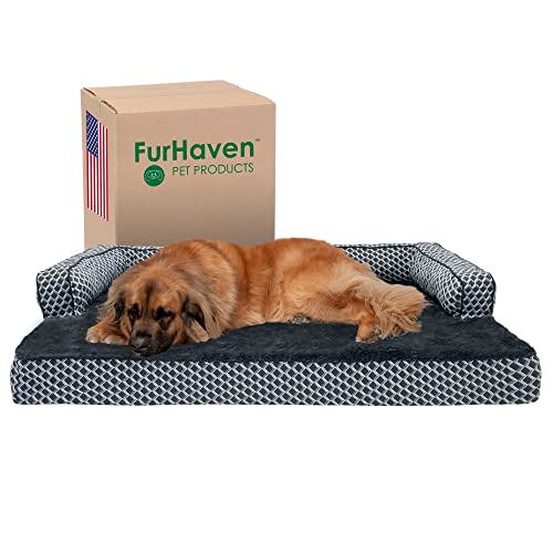 Furhaven Cooling Gel Dog Bed for Large Dogs