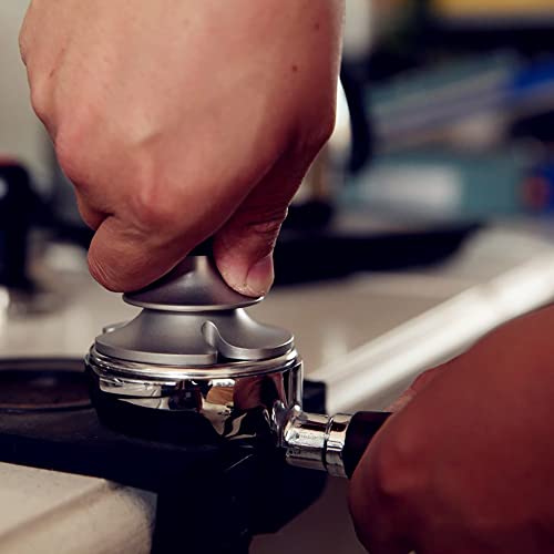 JYJZHX KFJDQDL Martillo de Polvo de Tamper de café de Acero Inoxidable de 51 mm presionado con desviación Anti presión… - Imagen 6