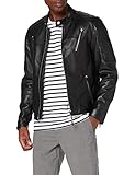 replay lederjacke damen angenehme Tragbarkeit Replay Herren M8116 .000.83056 Lederjacke, 10 Black, M