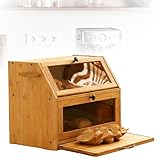 Station complète de préparation du petit-déjeuner: Cette boîte à pain pour la cuisine transforme votre routine matinale avec des outils intégrés. La planche à découper extractible élimine le besoin de surfaces séparées, tandis que le porte-couteau latéral maintient votre couteau à pain sécurisé et accessible-créant une solution de stockage de pain tout-en-un pour une préparation de repas efficace