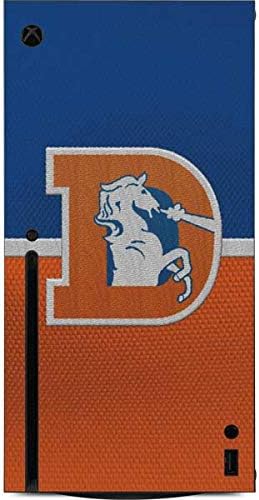 Skinit Decal Gaming Skin Compatible with Xbox Series X Console - Officially Licensed NFL Denver Broncos Vintage Design