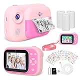 Seemee Instant Print Camera for Kids, Funny Selfie Camera, Kids Digital Camera with 3.5" Screen, 32G