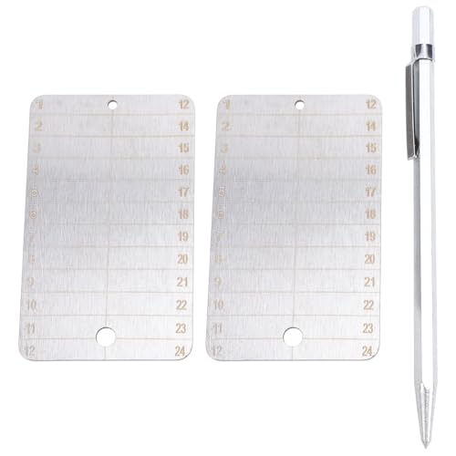 Aumotop Ferramenta de recuperação de Bitcoin, placas de apoio de metal resistentes ao fogo para armazenamento frases emicriptomoeda, ideal para suportes de criptomoedas, aço inoxidável, 2 placas