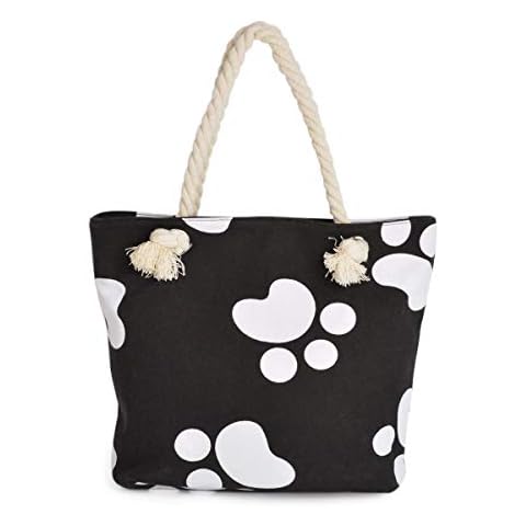 TrendsBlue Animal Paws Canvas Tote Bag Cover