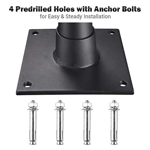 Yescom Flagpole Base Dock Deck Mount Windsock Base Umbrella Stand Outdoor Backyard