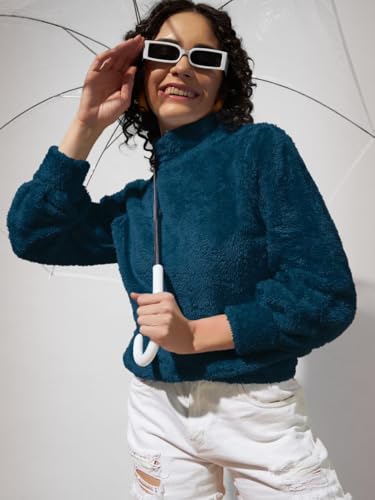Image of THE DRY STATE Women's Fur Pull Over With High Neck