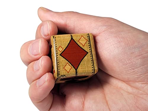 Newt's Playing Cards HideWood Design Suited Trump Marker/Indicator/Cube - 1-1/4