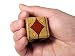 Newt's Games The Hidewood Design Trump Marker/Indicator - Wood Block Printed with Faux Leather and Pips Design
