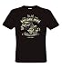 Ethno Designs - Vintage Iron - Mens Hot Rod T-Shirt Old School Rockabilly Retro Style, black, size XL