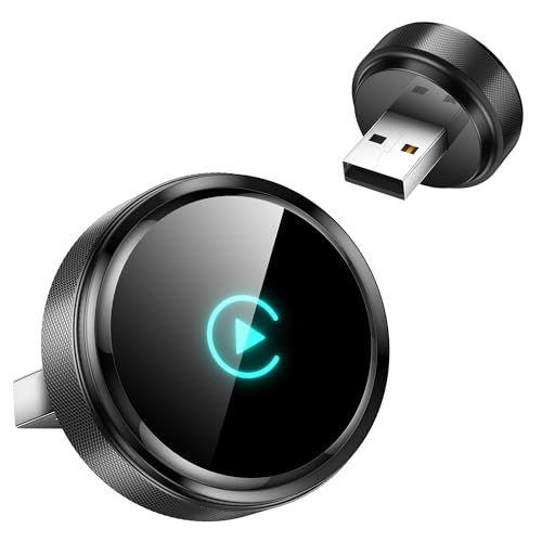 CarPlay Wireless Adapter, 2025 Upgrade Von Wired CarPlay Auf Wireless, Wireless CarPlay Adapter mit USB-A/Type-C, Super Mini Größe, Kompatibel mit iPhone 6+ und iOS 10+ & Autos Ab 2016