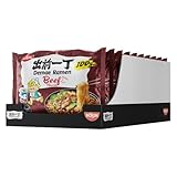 NISSIN Ramen Beef Flavoured Instant Noodles, 100g (Pack of 10)